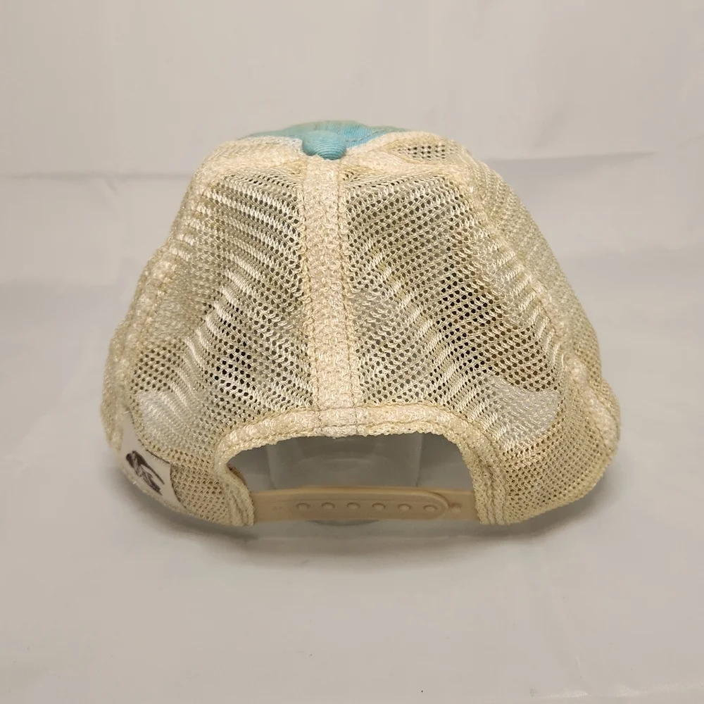 Like New The Goat Stock Ball cap Sky Blue Lake Mode Distressed Headmost Mesh Hat - Picture 7 of 12